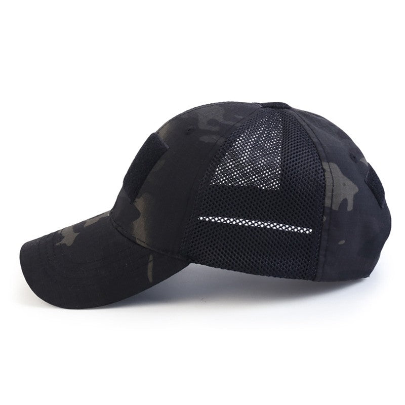 Boné Ajustável Multicam Camuflagem Tático Airsoft Pesca Caça Caminhada Basquete Tela Snapback Esportivo ao ar Livre