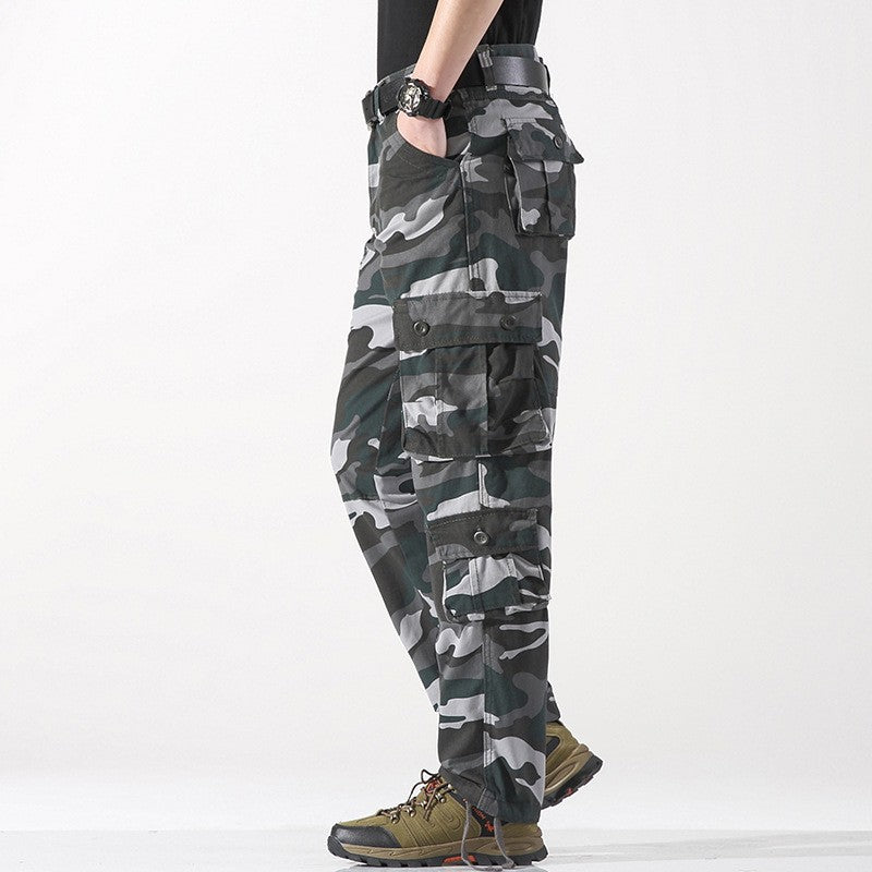 Men's Work Pants 2025 New Camouflage Pants Military Style Pants Multiple Pockets Tactical Pants Outdoor Sports Winter Pants