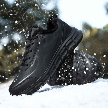 Mens Winter Warm Fleece Lined Comfortable Waterproof Sneakers Extra Sizes 46 47 48 Casual Sports Shoes Zapatillas Hombre
