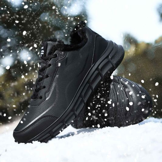 Mens Winter Warm Fleece Lined Comfortable Waterproof Sneakers Extra Sizes 46 47 48 Casual Sports Shoes Zapatillas Hombre