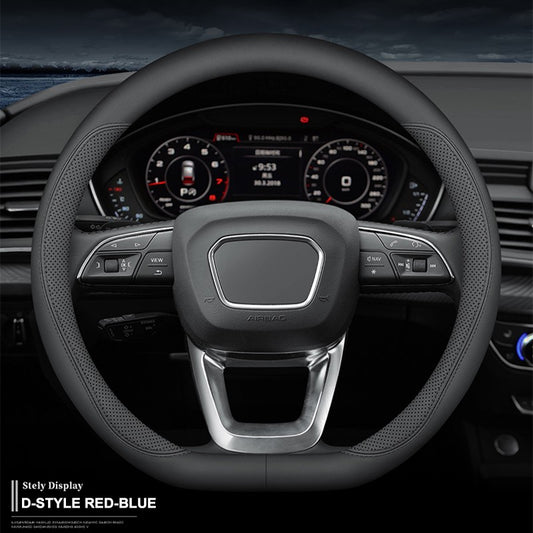 Universal PU Leather Car Steering Wheel Covers without Inner Ring Suitable for 14.5-15 37-38cm Car interior supplies Accessories
