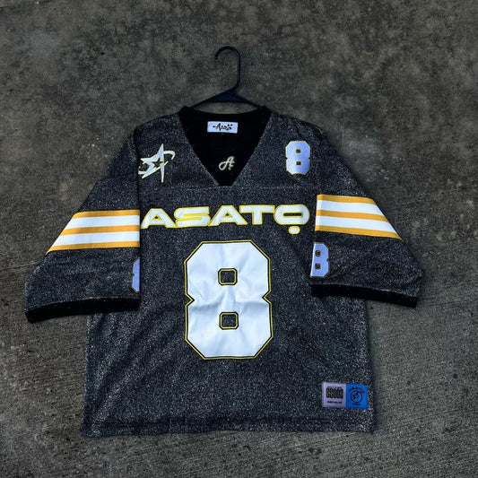 Y2K T shirt oversized fluorescent digital quick drying loose fitting jersey embroidered graphic shirts retro unisex street shirt