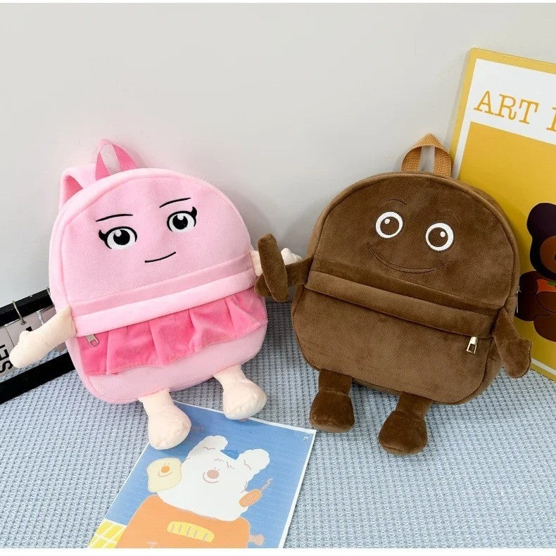 Italian Brainrot Plush Backpack Telalaero Telala Funny Student Backpack ?LiriLi Larlla Boneca Ambalam Cute Soft Bag for Kid Gift