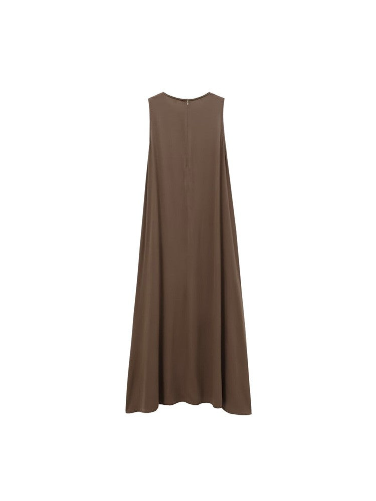 2024 Autumn and Winter New Arrivals Women's Simple Loose Round Neck Sleeveless V