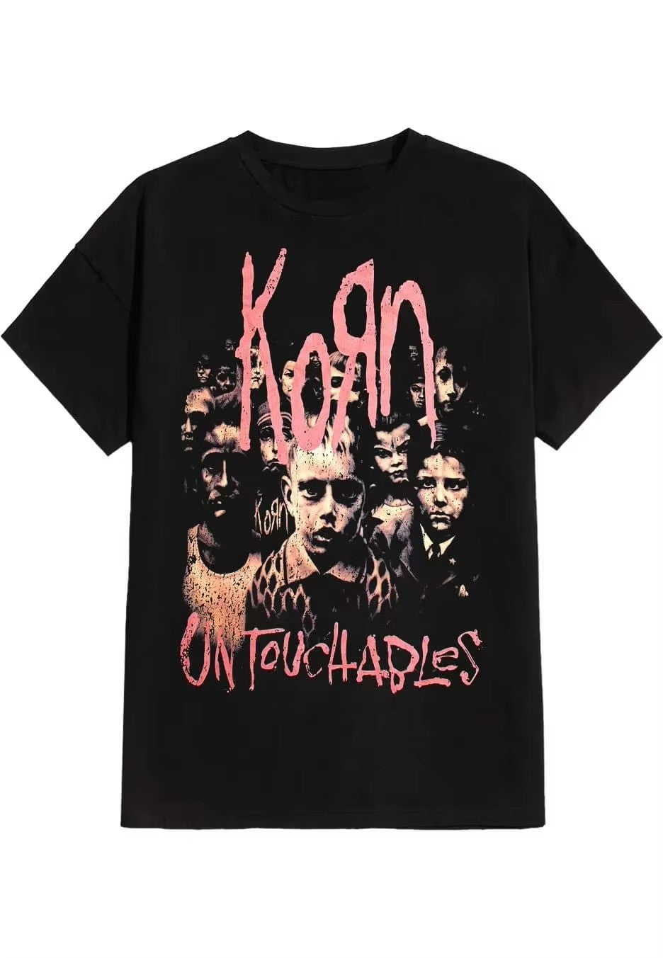 Korn Rock Band, Peripheral Pattern Printing Summer Luxury Brand Pure Cotton Men's and Women's T-shirts Short Sleeves