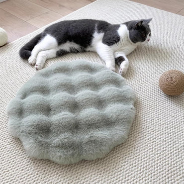 Nova Almofada Redonda para Gatos, Lavável, Base Antiderrapante, Almofada para Animais de Estimação com Função de Isolamento, Cama para Cães, Almofadas para Dormir