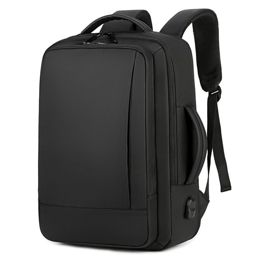 1Pcs Expandable Travel Backpack, Business casual men's backpack,with USB charging,waterproof fabric,suitable for daily commuting