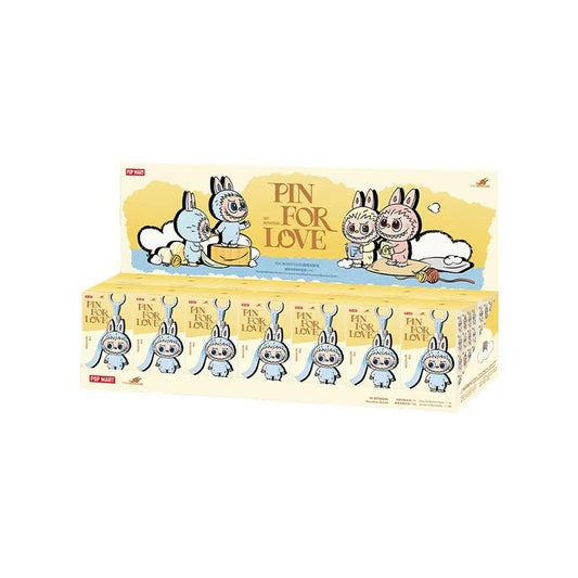 Hot Genuine POPMART The Monsters Labubu V4 Pin For Love Series Vinyl Plush Blind Box Cute Bag Pendant Gift Keychain Mystery Box