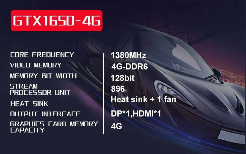 GTX1650 4GB desktop Graphics Card GAMING Gamer 128Bit GDDR6 Laptop chip PCI Express 3.0 Video Cards For PC DVI DP