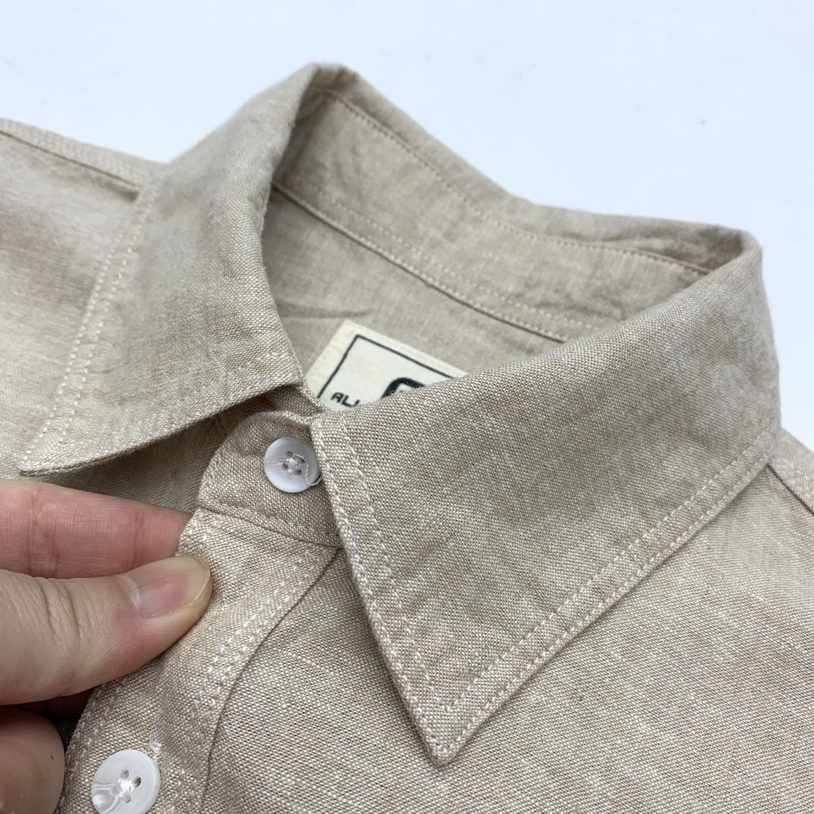 Sold Color Mens Cotton Linen Shirts Harajuku Casual Simple Comfortable Long Sleeve Loose Buttons Blouses Shirt With Chest Pocket