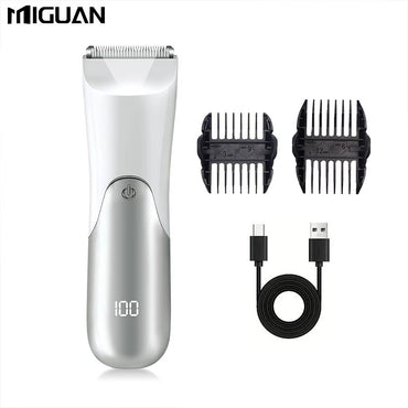 Men's body trimmer, electric shaver, electric inguinal and hair trimmer, ceramic blade male hygiene shaver trimmer