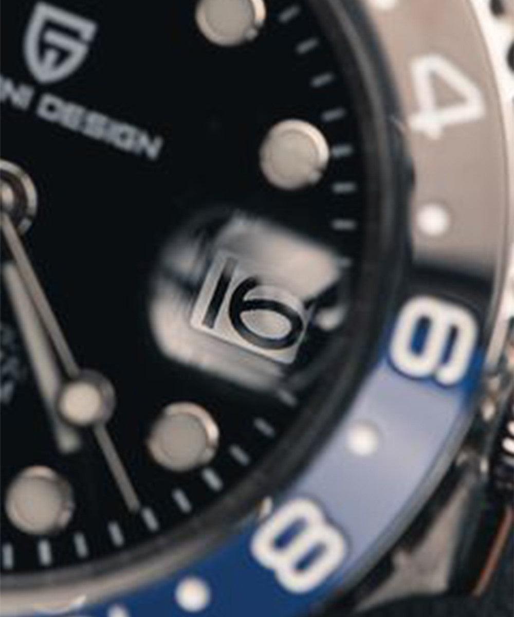PAGANI DESIGN V3 Versão Relógios GMT Masculino Luxo Safira Relógio Automático Mecânico 40MM Aço Inoxidável À Prova D' Água