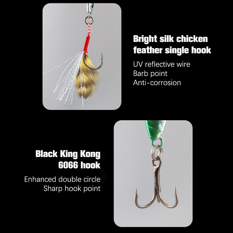 1 unidade isca artificial de metal Jig 7g 10g 15g 20g 25g 30g Isca de pesca Shore Casting Jigging Isca de pesca de água salgada Shore Casting