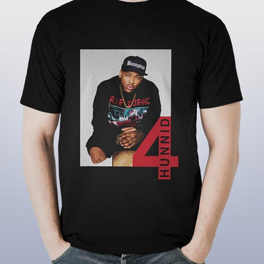 400 Yg Short Slevee Black T Shirt