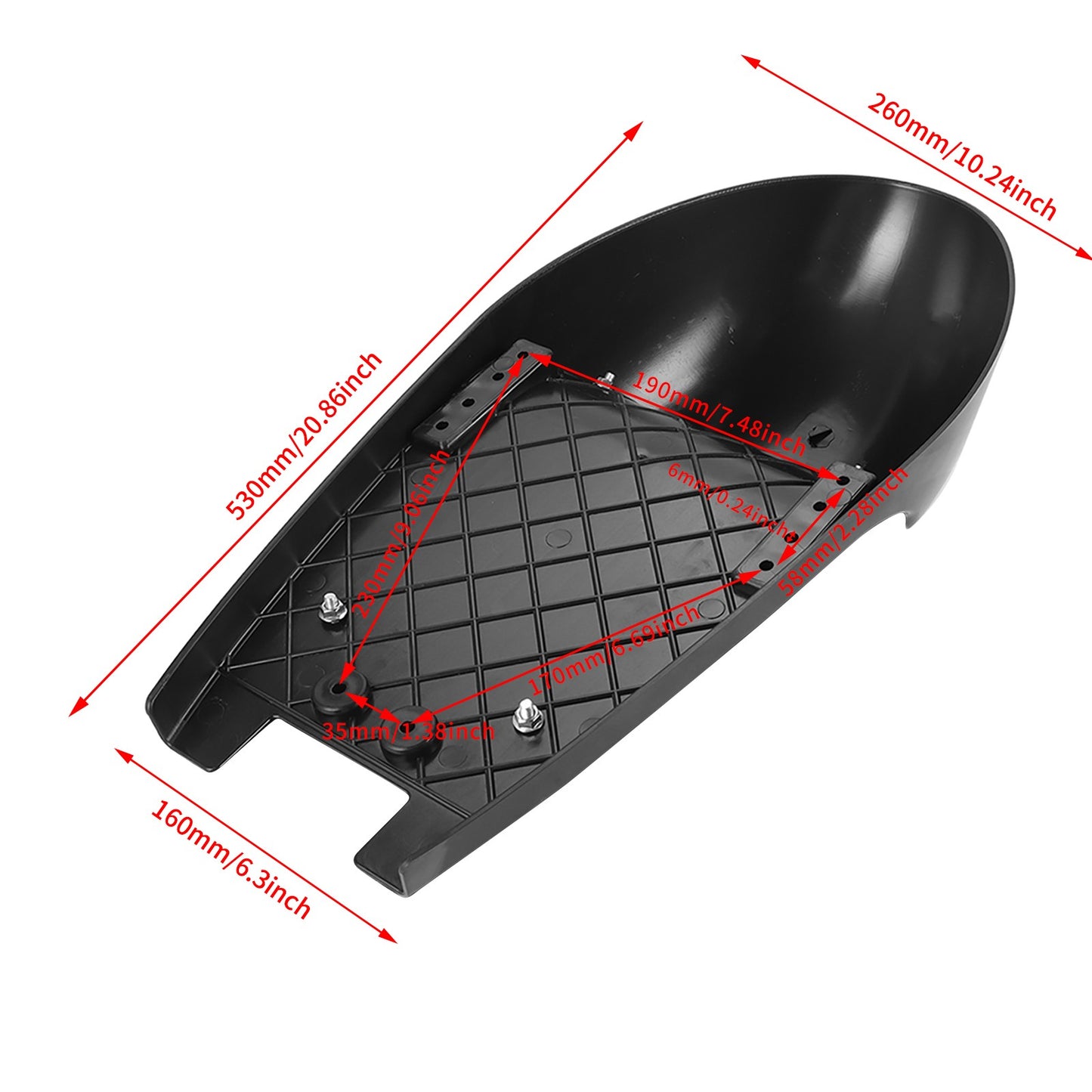 Retro Cafe Racer Seat Pan Base Vintage Saddle Scrambler Cushion Vintage Motorcycle Seats for BMW Triumph Bonneville Honda