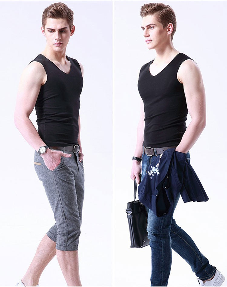 3Pieces/Lot Seamless Sleeveless Undershirt Tank Top Men Fitness Shirts Mens Body