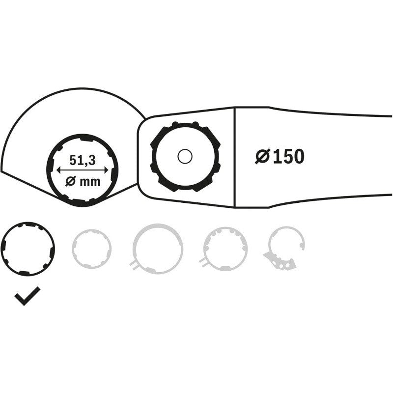 BOSCH 1605510366 150MM Guarda de Proteção Sem Tampa para Esmerilhadeiras Acessórios para Ferramentas Elétricas Bosch