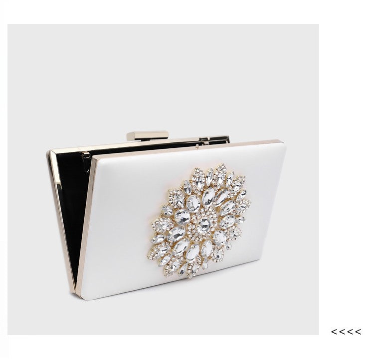 White Women Clutch Bag Wedding Clutch Purse Bridal Evening Crystal Summer Bags for Women 2021 Luxury Small Crossbody Bags