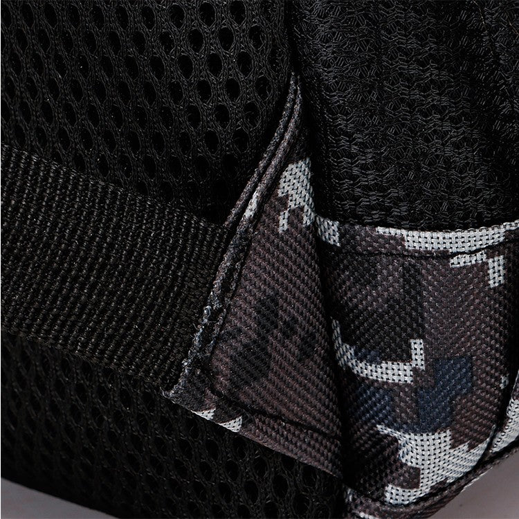 Mochila camuflada unissex | bolsa de viagem multi-bolso, adequada para atividades ao ar livre e viagens curtas - mochila de trilha preta