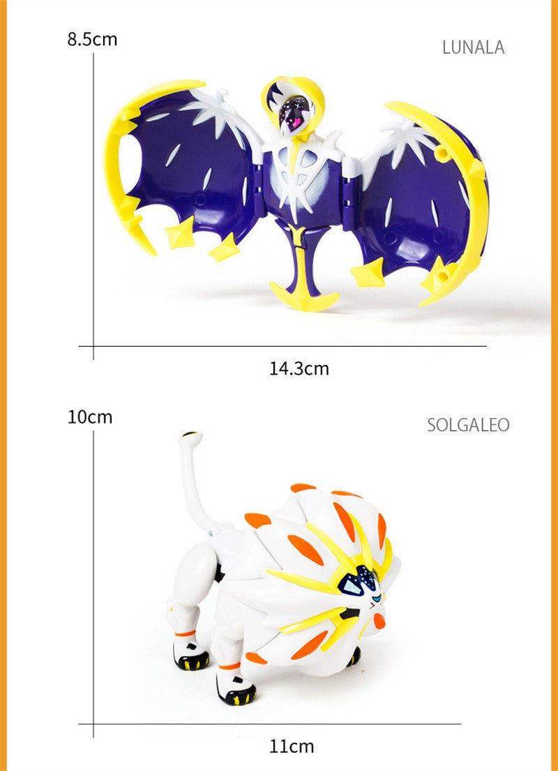 Pokémon Genuíno Pokébola Transformar Charizard Bulbasaur Gengar Dragonite Bonecos de Brinquedo Anime Snorlax Lapras Lucario Modelo de Bonecos