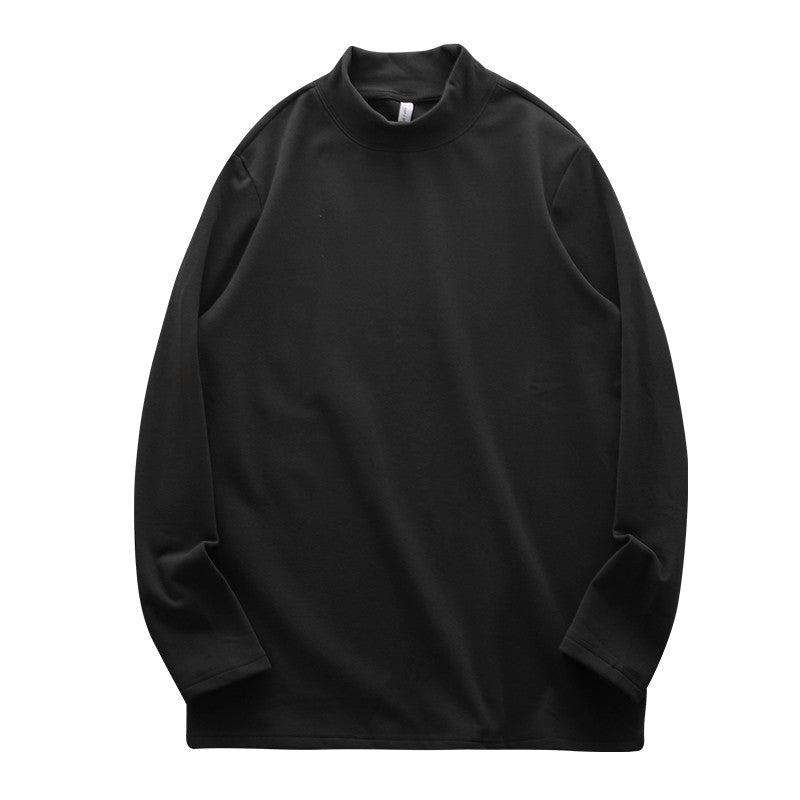 DUKEEN Dralon Mock-Neck Undershirts for Men Winter Long-Sleeve Warm Solid Color Thermal Underwear Top Heavyweight Men's Clothing