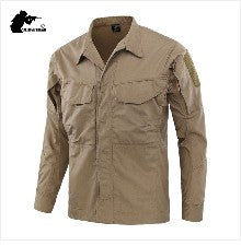 Stretch Men's Shirt Multiple Pockets Quick Drying Shirts High Quality Male Elastic Tooling Shirt Men Clothing Casual Shirts AF54