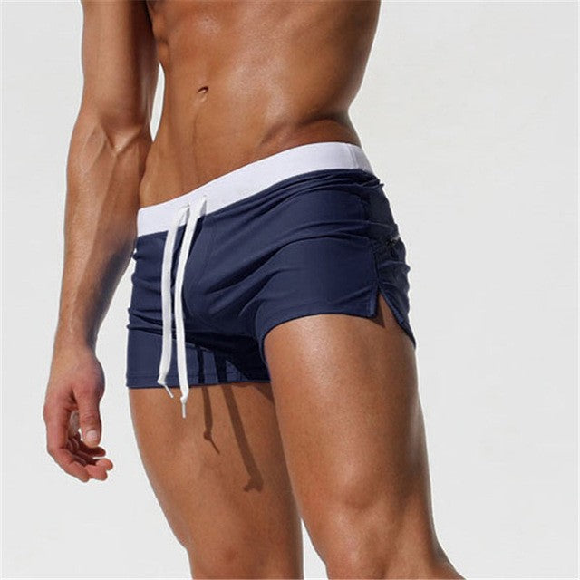 New Fashion Swimwear Men Breathable Men's Swimsuits Trunks Boxer Briefs Sunga SwimSuits Maillot De Bain Beach Shorts