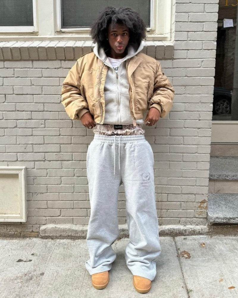 Y2K Harajuku High Waisted pants Streetwear fashion high quality Double Waisted Embroidered Sweatpants new Hip Hop Wide Leg Pants