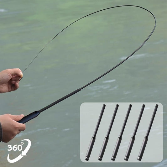 1-2.2M Mini Winter Outdoor Ice Fishing Pole Telescopic Fishing Rod Portable Folded Fishing Rod for shrimp