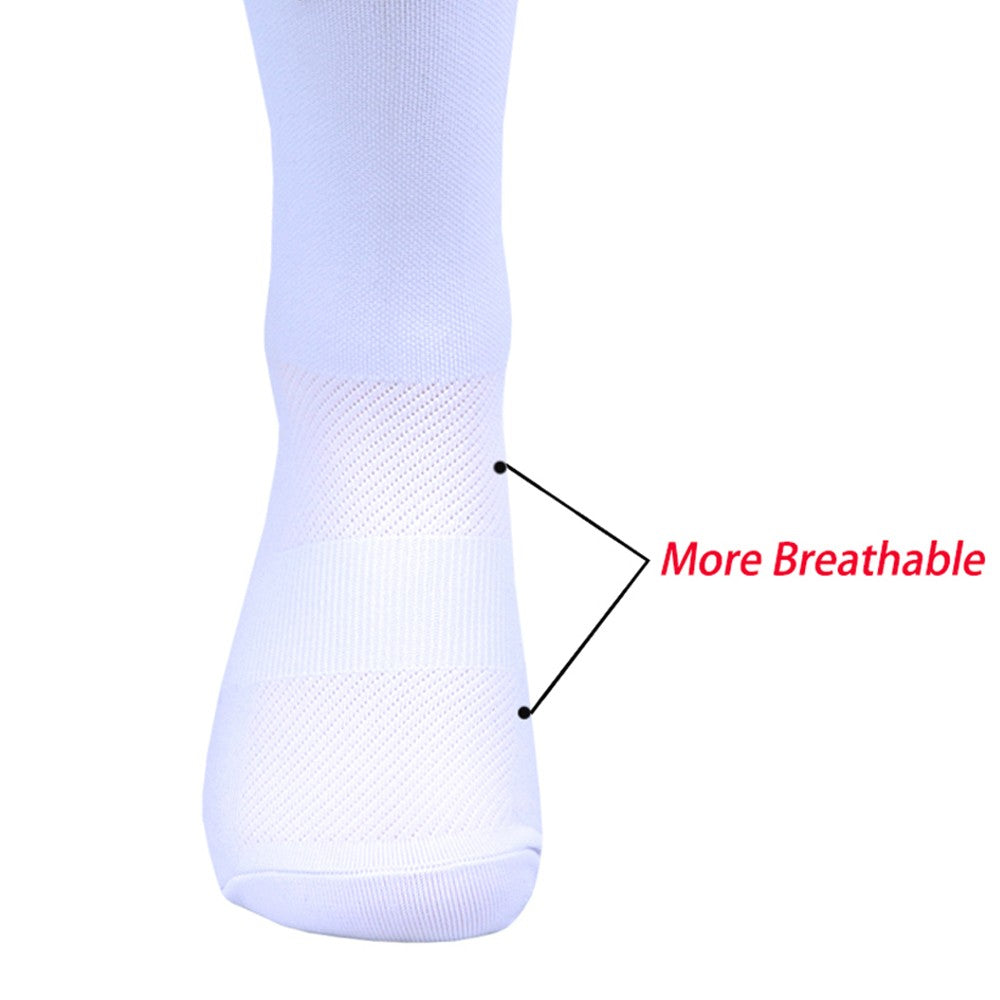New White UAE Team INEOS Cycling Socks Non Slip Soccer Socks Cushioned Breathable For Running Basketball Bike Sports Grip Socks