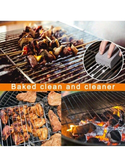 1PCS BBQ Grill Cleaning Brush Brick Block Barbecue Cleaning Stone Pumice Brick for Barbecue Rack Outdoor Kitchen BBQ Tools