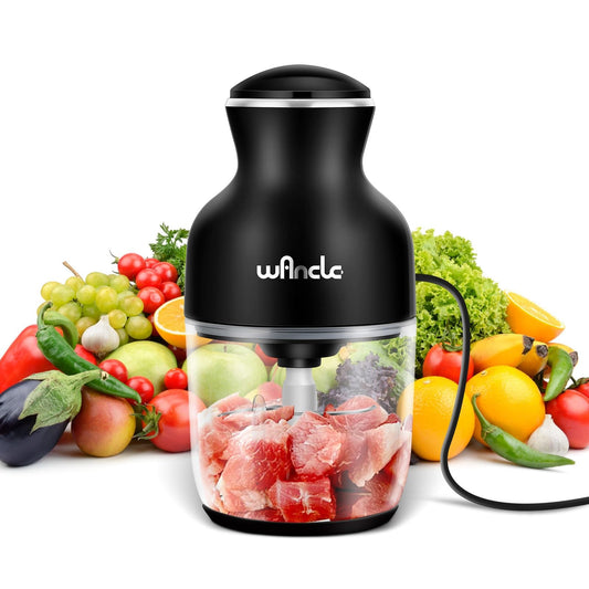 Moedor de Carne Elétrico Wancle Picador de Cozinha Lâmina de Aço Inoxidável Triturador de Alho para Vegetais Processador de Alimentos Doméstico Liquidificador