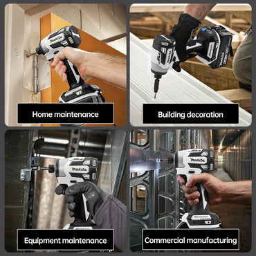 Makita 18V DTD173 White Brushless Drill Power Tool for Home Improvement And DIY 180Nm Electric Wood/Bolt/T-Mode