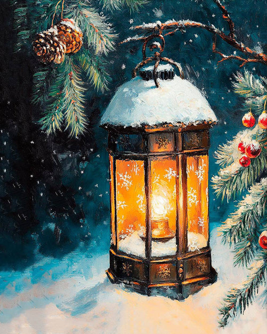 Vintage Winter Christmas Gingerbread Santa Christmas Tree Posters Prints Canvas Painting Wall Art Picture Living Room Home Decor