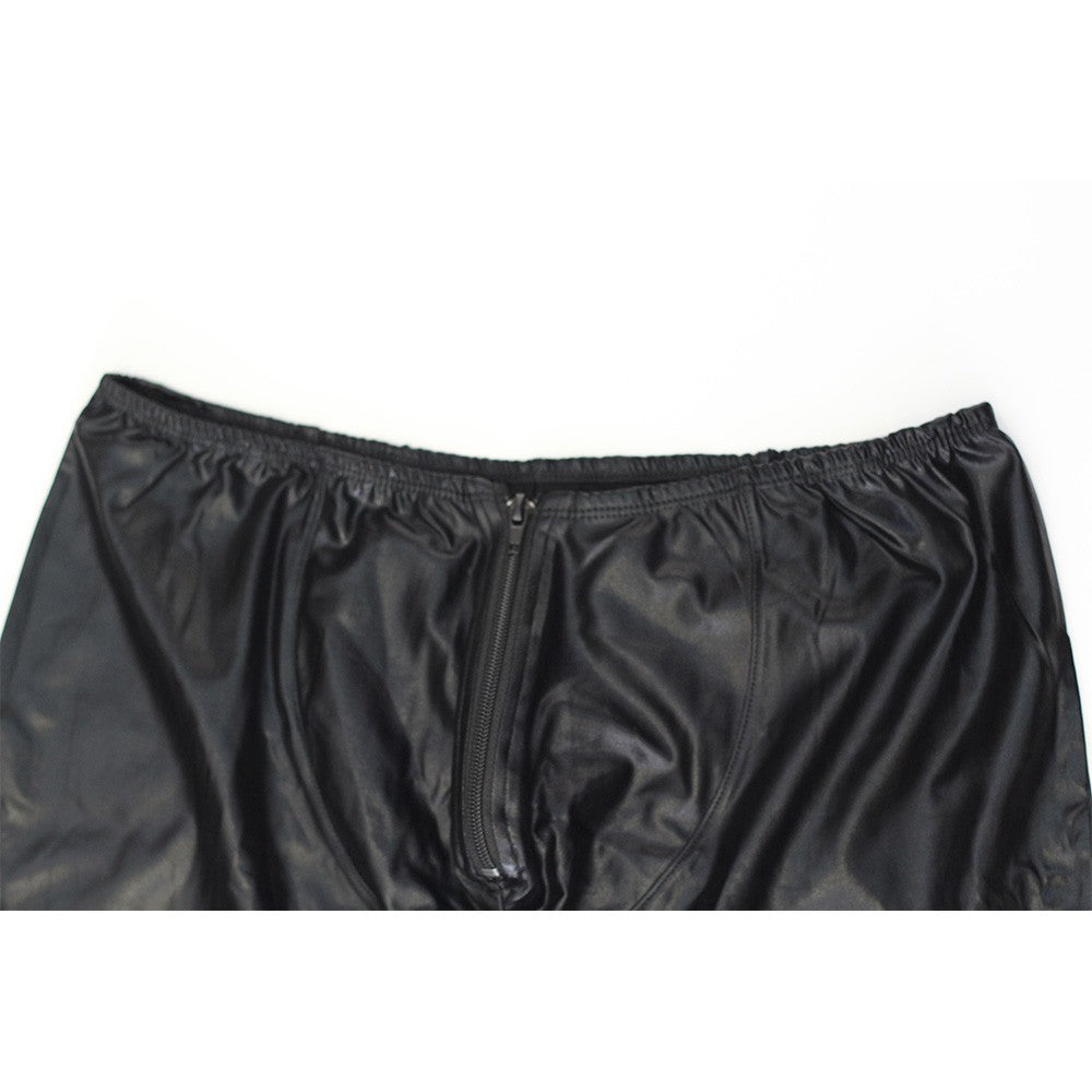 Men Pants Gothic Leggings Men's Trousers Pants Stage Performance Sexy Lingerie Men Wetlook Faux Leather PVC Gay Club Dance Wear