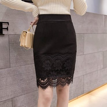 High-Waisted Slim-Fit Fresh A-Line Skirts 2025 Summer New Lace Short Plus Size Skirts Stylish INS Style Bodycon Skirt