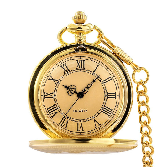 Antigo Steampunk Vintage Algarismos Romanos Quartzo Relógio de Bolso Multicolor Caixa Colar Pingente Corrente de Relógio Masculino Feminino