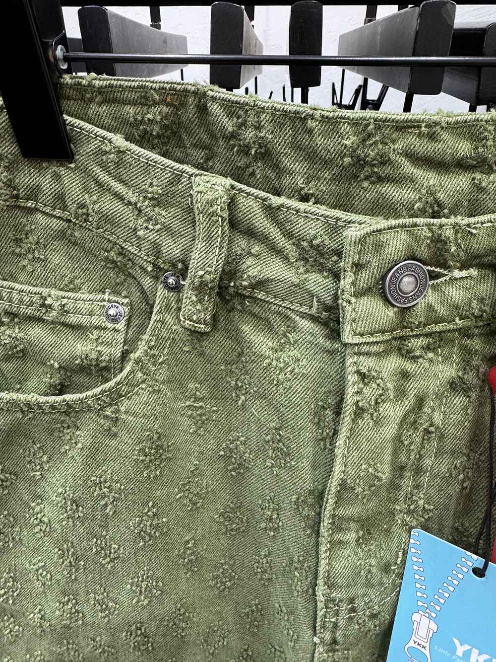 New Summer Men Distressed Short Jeans Vintage Jacquard Straight Leg Men's Denim Shorts Pants