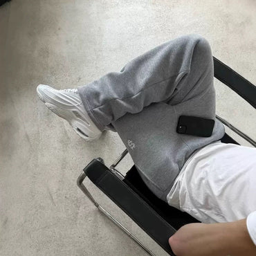 2025 European and American fashion embroidery design men clothing set Y2k street Harajuku Gothic loose couple casual tracksuit