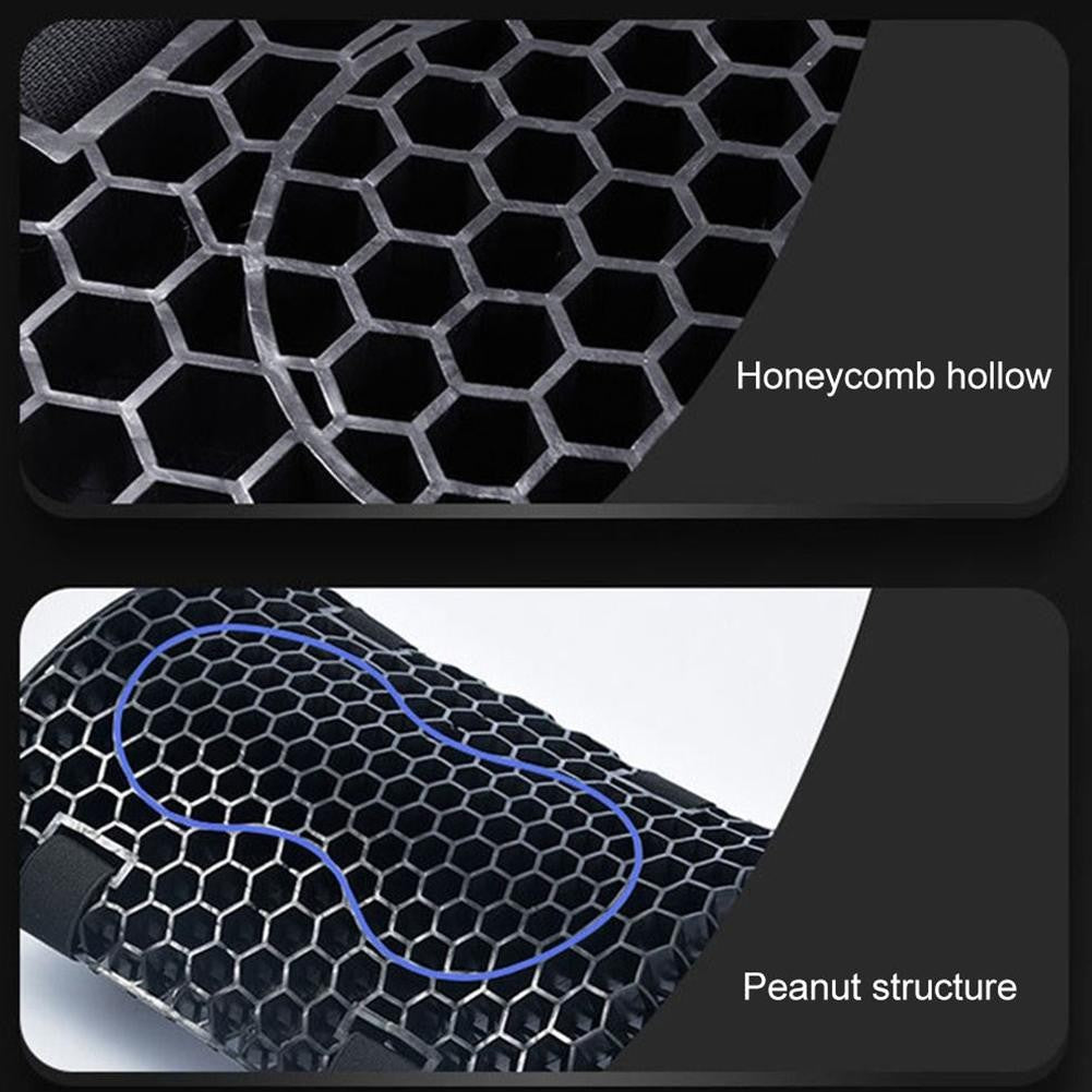 Capa de Banco Universal Antiderrapante para Alívio de Pressão Almofada de Assento de Moto Confortável Colmeia de Gel Acessórios para Moto