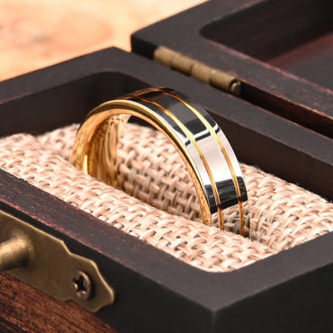 6MM tungsten carbide ring Men's wedding bands couple engagement rings anillos bague homme pareja de compromiso fashion jewelry