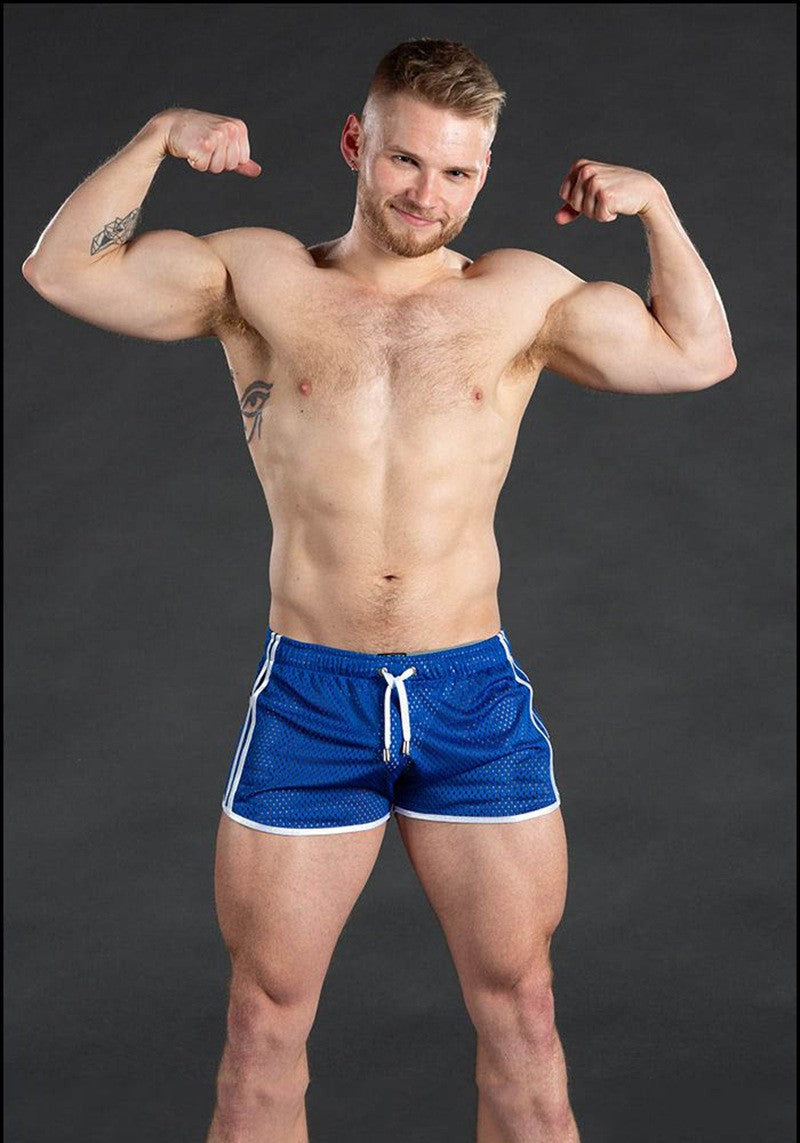 Men's sweatpants hole dry breathable sexy beach outdoor casual three-quarter pants?MNDK-05)