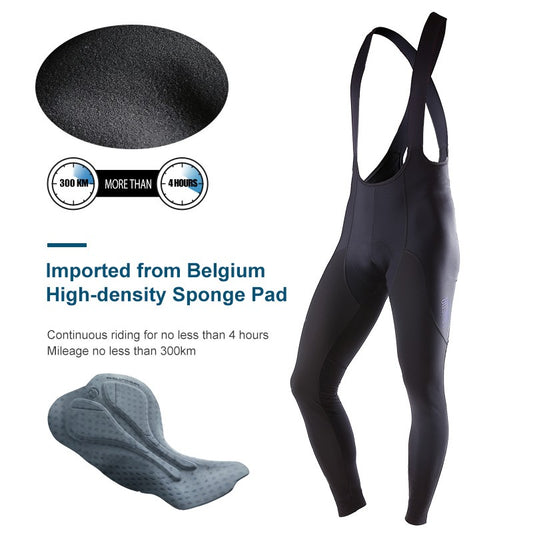 LAMEDA 2025 Pro Winter Cycling Bib Longs Thermal Wool Lined Windproof Reflective Padded Bike Pants Seamless Leg Panel 3D Cutting