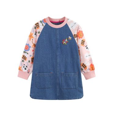 Girls Dress For Kids 4-8 Y New Children's Princess Dress Denim Children's Fashion Clothing