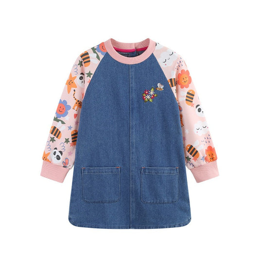 Girls Dress For Kids 4-8 Y New Children's Princess Dress Denim Children's Fashion Clothing