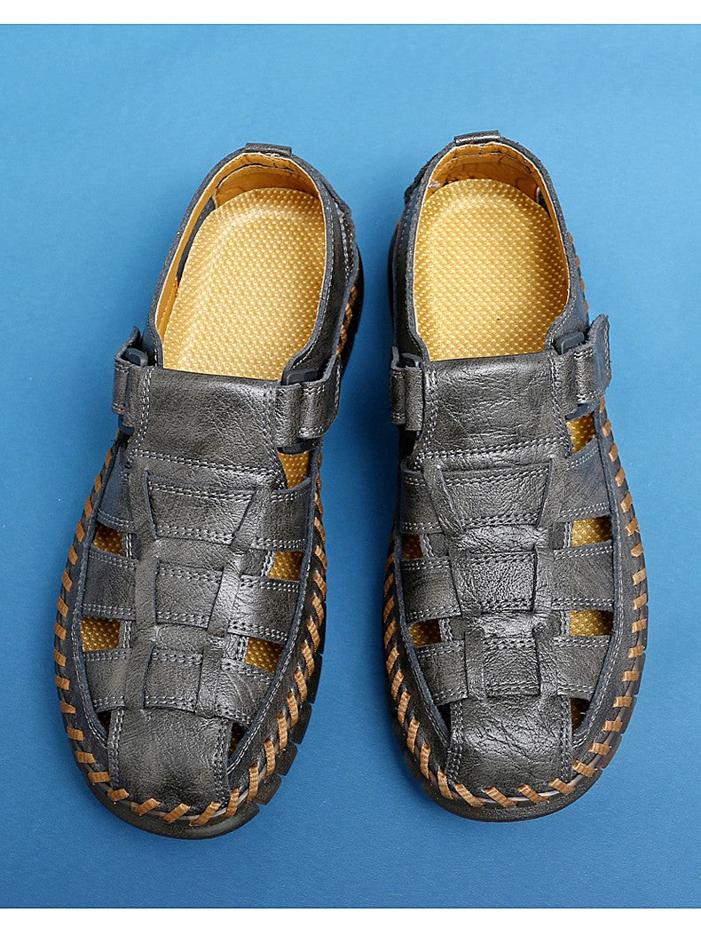 Handmade Men's Shoes Handmade Leather Men Shoes Casual Loafers Slip Onzipper Split Leather Shoes Men Flats Hot Sale Moccasins