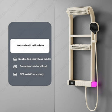 Digital Display Shower System Multi Modes Adjustable Shower Set Pressurized Spray Water Massage Showerhead Bathroom Accessories