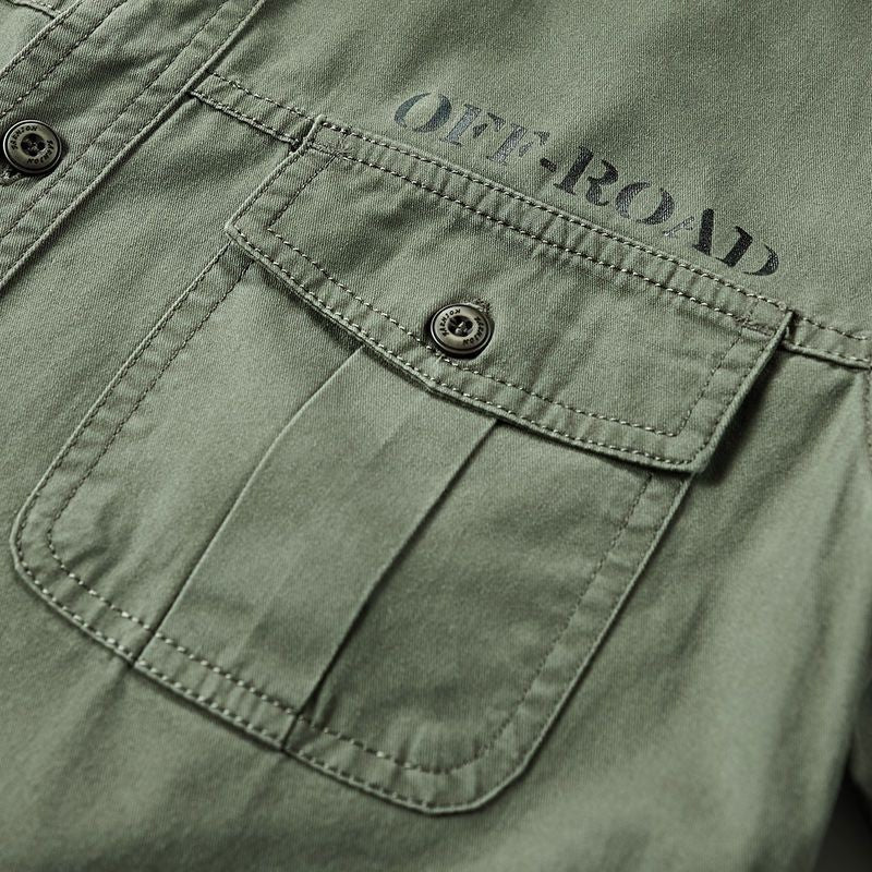 New Men's Spring Multi-pocket Military Tactical Shirts Male Autumn Breathable Blouse Long Sleeve Working Camisa Cargo Shirts