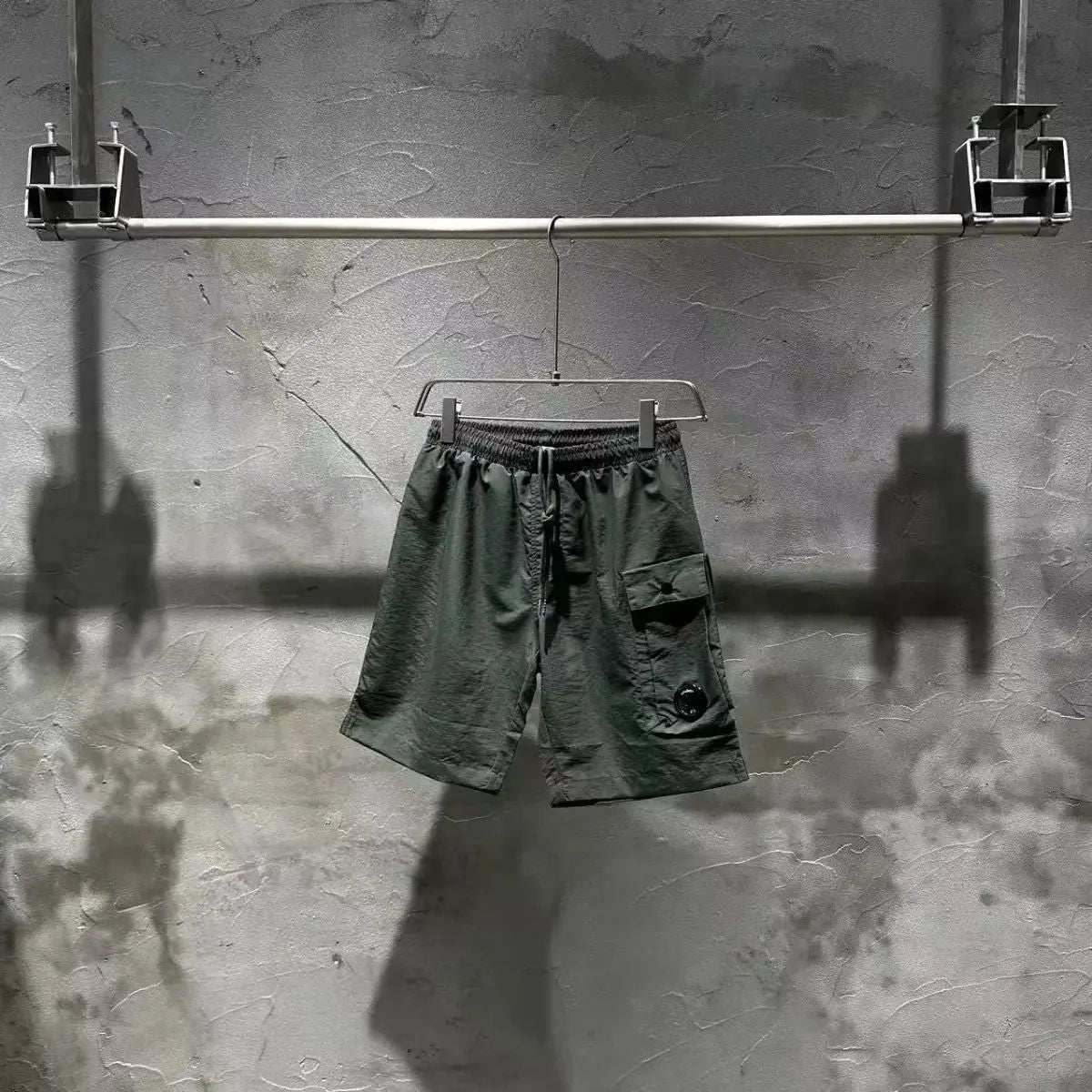New CP Summer Youth Casual Sports Loose Beach Pants Nylon Shorts Quick drying 5-point Pants Trendy Brand Men's Fashion