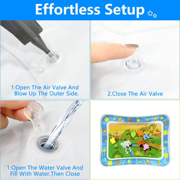 Baby Water Play Mat Inflatable Cushion PVC Infant Tummy Time Toddler Water Pad For Kids Early Education Developing Activity Toys